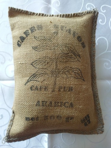 Coussin toile jute - toile, de