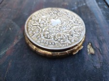 Poudrier Boite Miroir Laiton