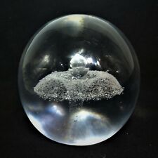 MAGNIFIQUE SULFURE PRESSE PAPIER SIGNEE TVG DESIGN VINTAGE ATOMIC SPACE AGE 