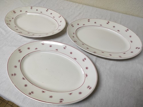 Anciens plats ovales en - anciens,