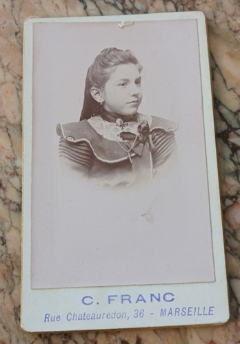 Ancienne photo cdv - photo, marseille