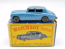 Lesney Matchbox 44A Rolls Royce silver cloud Métallique Bleu Mw D Modèl Box Edit