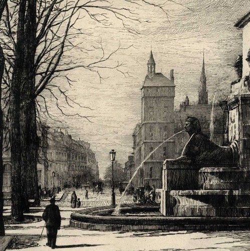 Paris place chatelet - place, du