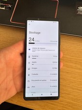 Sony Xperia 10 III 5G noir 128 go double sim assez bon état
