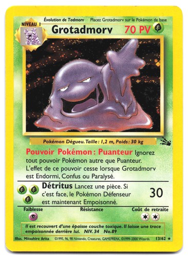 Carte pokémon grotadmorv - pokémon,