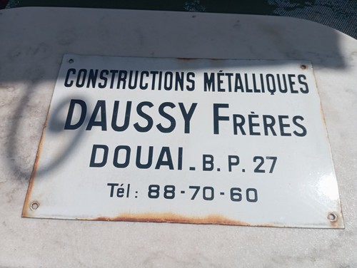 Ancienne plaque emaillee - plaque,