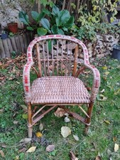 ANCIEN FAUTEUIL ENFANT BAMBOU ROTIN VINTAGE