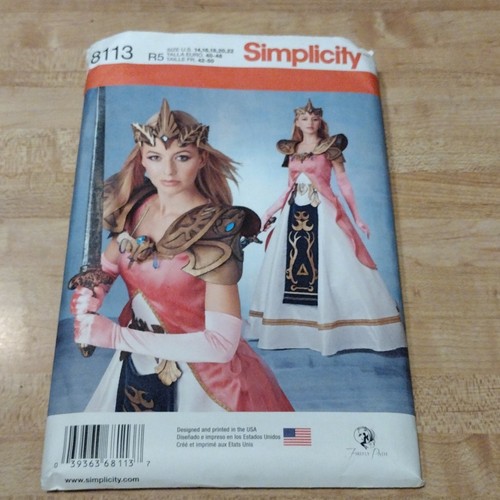 Simplicity 8113 zelda princess - 8113,