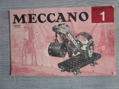 Meccano manuel instructions - manuel, d'instructions