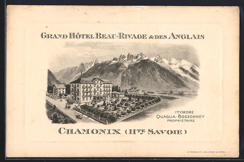 Lithographie chamonix grand - lithographie, chamonix,