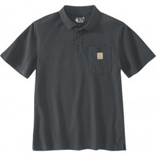 Polo de travail à manches courtes Sleeve pocket - gris - S CARHARTT