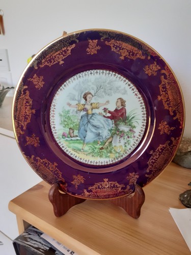 Assiette décorative - , en