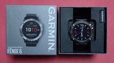Montre connectée sport GARMIN fenix6 47 mm noire unisexe d'occasion du Japon