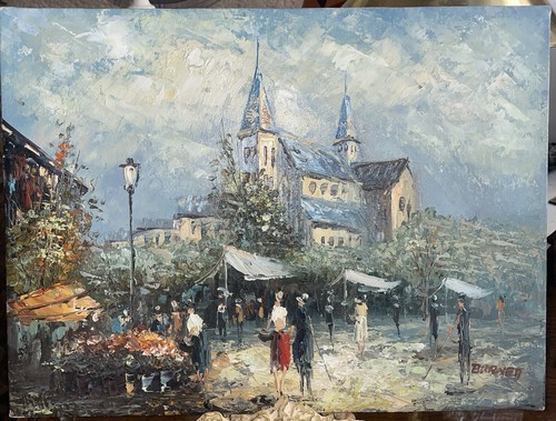 Tableau huile sur - huile, toile