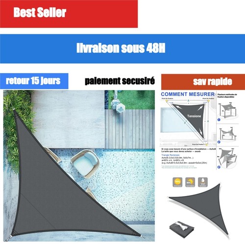 Voile ombrage triangulaire - voile, 4