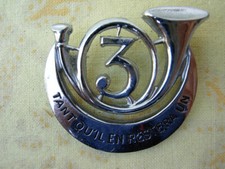 INSIGNE METAL ANCIEN 3° RCA CHAR BLINDE CHASSEUR AFRIQUE