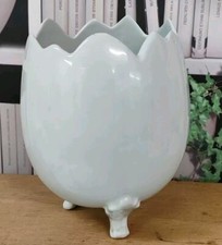 Cache Pot Ancien Porcelaine Limoges Forme Oeufs Tripode