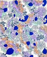 Atelier TESTEMALE - Peinture originale - Gouache - Projet de tissu 1335