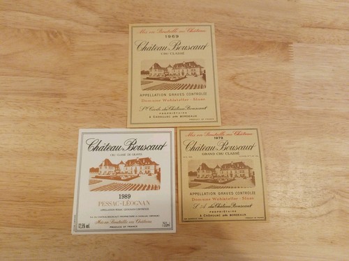 Lot étiquette vin château - étiquette,