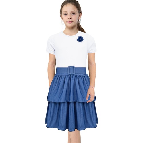 Robe été fille - robe, blanc
