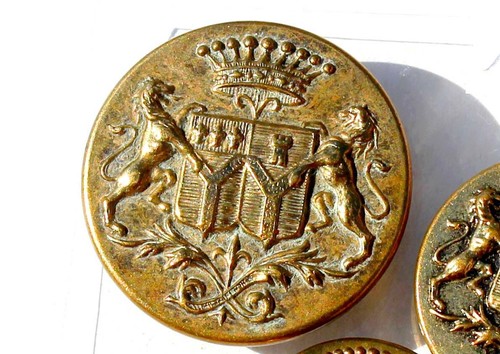 Rare bouton uniforme militaire - bouton,