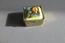 Boite pilulier religieuse métal argenté