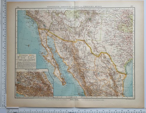 1922 ancien carte - carte, ouest