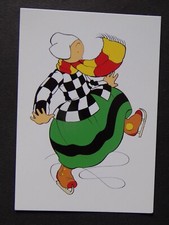 FA497B)  Carte postale postcard BECASSINE en patins à roulettes