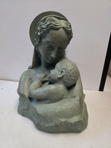 Buste vierge enfant en - vierge, l'enfant