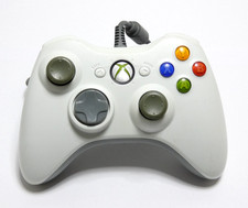 MANETTE JEU CONSOLE XBOX 360 FILAIRE BLANC OFFICIELLE MICROSOFT SANS EMBOUT USB