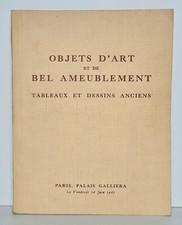 Ancien catalogue de vente enchères objet d´art divers Paris Palais Galliera 1967