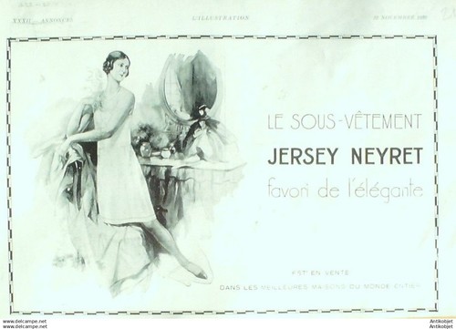 Publicite lingerie neyret 1934 - lingerie,