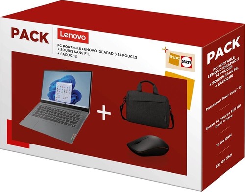Pack portable lenovo - pc,