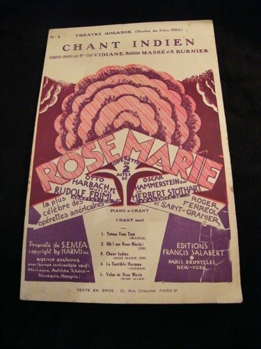 Partition chant indien rose - "partition,