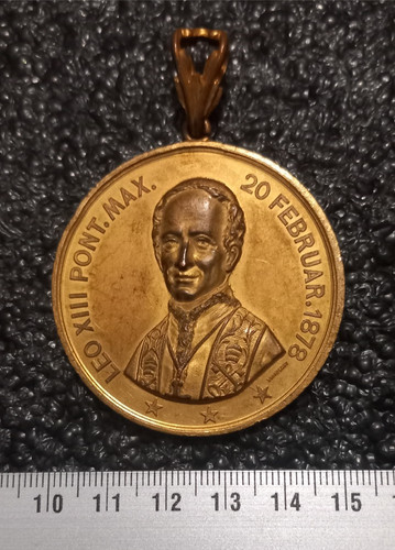 Médaille bronze pape pie - médaille,