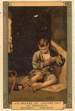 CHROMO PUB / A LA BELLE JARDINIERE / LILLE / MUSEE DU LOUVRE LE POUILLEUX