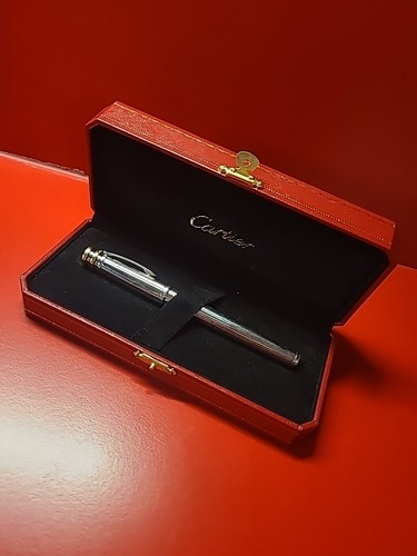 Stylo plume cartier - plume, platinium