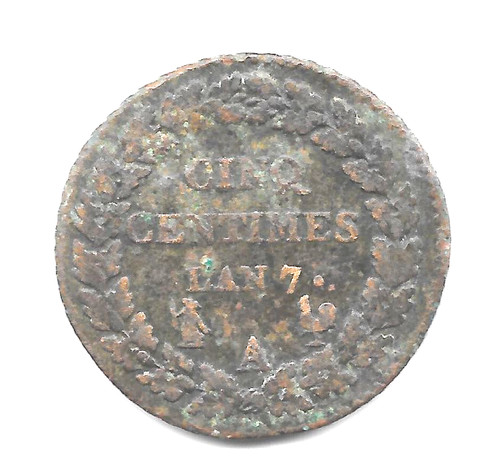 Monnaie cinq centimes - de,