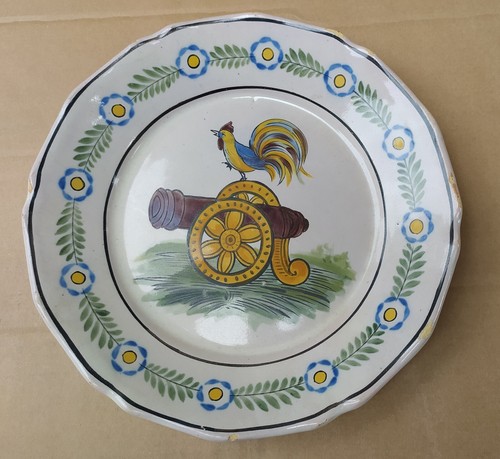 Assiette ancienne 19ème en - 19ème,