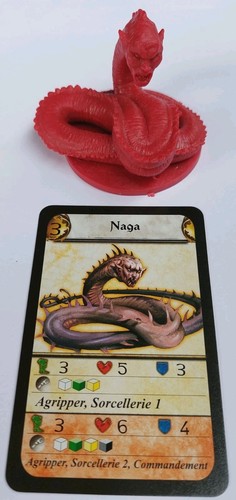 Figurine naga rouge descent - rouge,