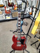 [BURNY] Guitare électrique RSG-55 FERNANDES SG type rouge avec sacoche de con...
