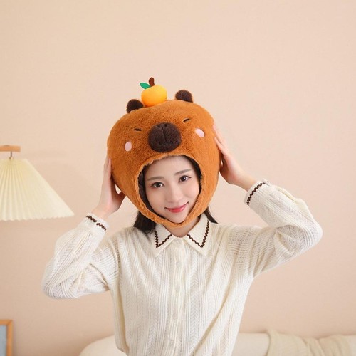 Chapeau animal peluche - en,