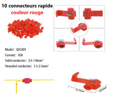 10pcs Connecteurs raccord de