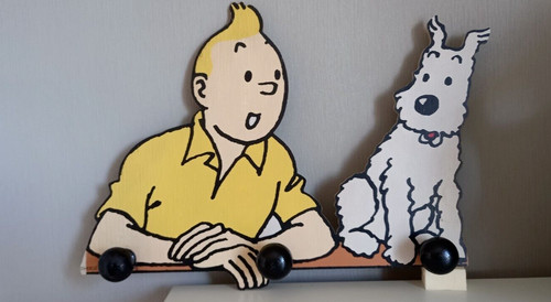 Porte manteau tintin - porte,