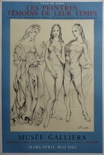 Léonard FOUJITA : Les trois Grâces : La Jeunesse, Lithographie originale signée