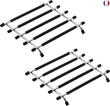 JJWNMLL Dessous de Plat pour Plan de Travail de Cuisine 2 pièces - Noir 