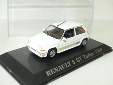 RENAULT 5 GT TURBO 1989 Blanc UNIVERSAL HOBBIES Collection M6 1:43