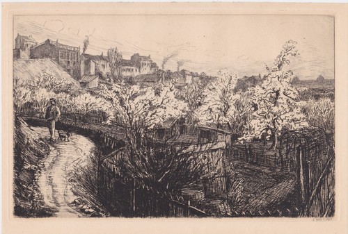 Herscher eau forte - e.herscher,, eau-forte