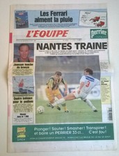 L'EQUIPE N°15.337 du 26/08/1995 - Nantes traîne/ Cpes euro: un tirage sur mesure