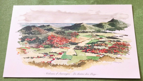 Affichette volcans - affichette, *volcans